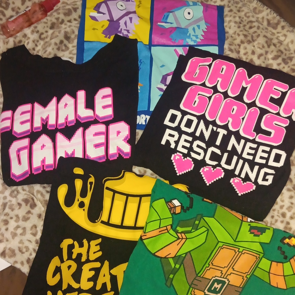 Gamer girl 5 tee bundle